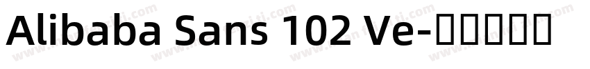 Alibaba Sans 102 Ve字体转换